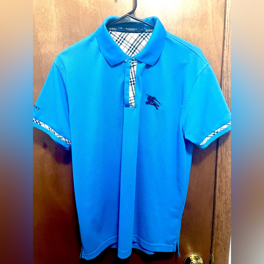 Blue Burberry Polo, Large